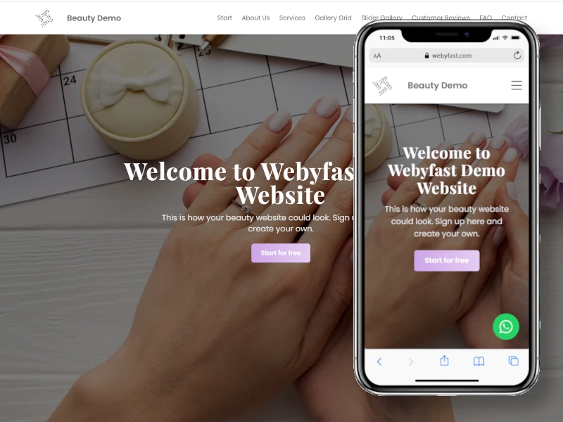 Beauty & Wellness Website Template