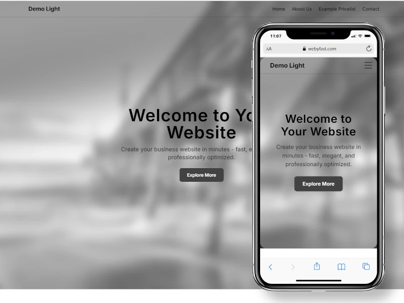 Light Design Website Template