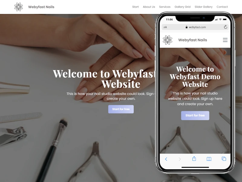 Nail Studio Website Template